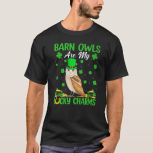 Camiseta Corujas De Celeiro São Minha Sortuda Rua De Pássar