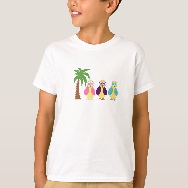 Camiseta Corujas de Férias (Frente)