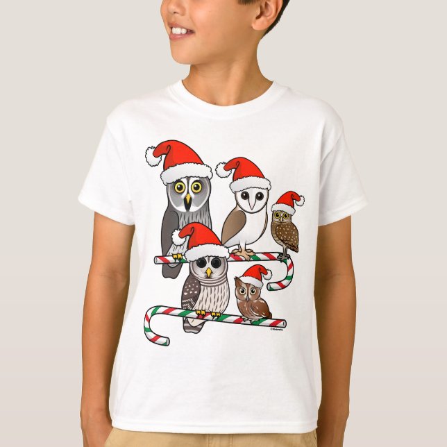 Camiseta Corujas do papai noel (Frente)