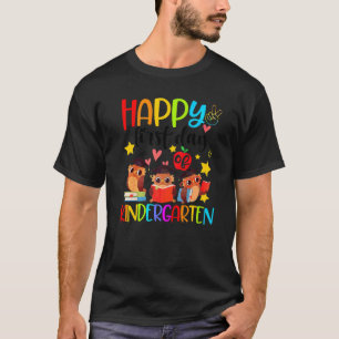 Camiseta Corujas Fofas Feliz Primeiro Dia De Professor De J