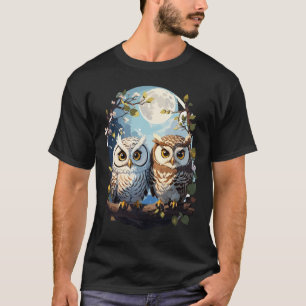 Camiseta Corujas na Lua