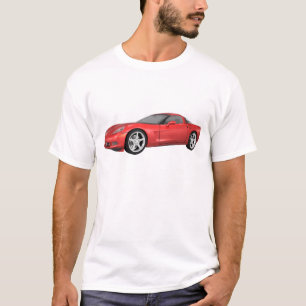 Camiseta Corvette 2008: Carro desportivo: Término Vermelho