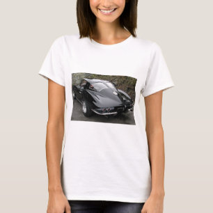Camiseta Corvette Clássico Preto Janela Dividida
