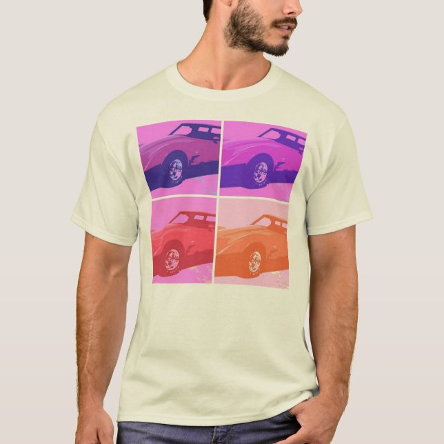 Camiseta Corvette Pop Art 1979 (Frente)