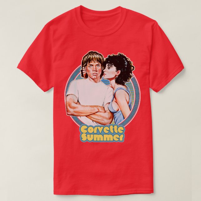 Camiseta Corvette Summer Retro Design (Frente do Design)