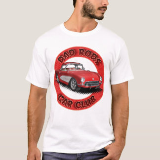 Camiseta Corvette Vermelha Dad Rods Car Club