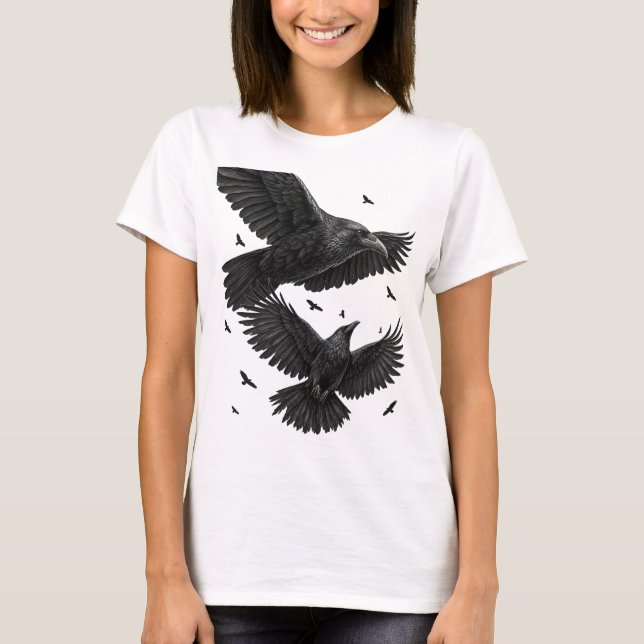 Camiseta Corvídeos Acima (Frente)