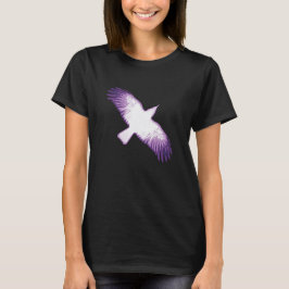 Camiseta Corvo Branco e Roxo