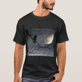 Camiseta Corvo Celestial E Lua