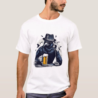 Camiseta Corvo de cerveja, design