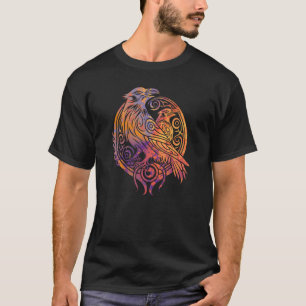 Camiseta Corvo de Odin Mitologia Nórdica Viking Pássaros Ce