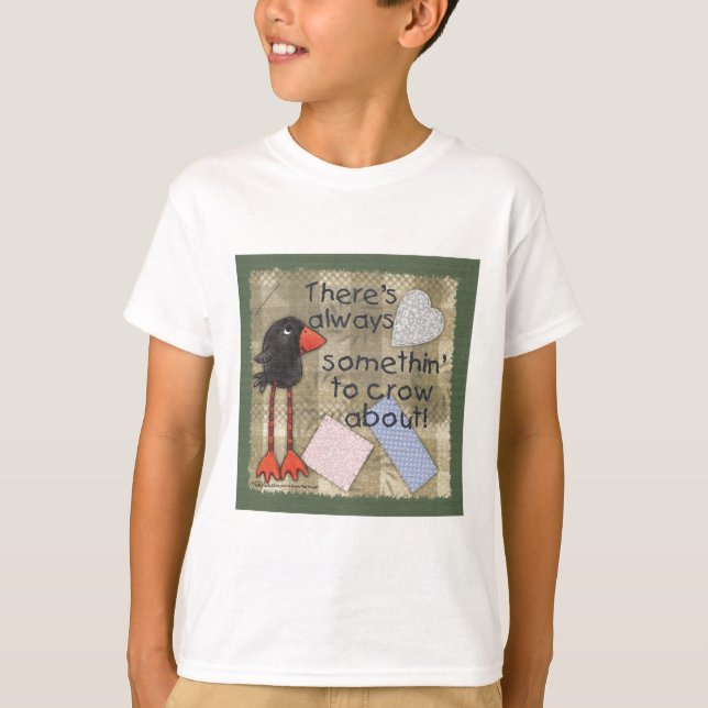Camiseta Corvo de Pernas Longas, Algo para Cortar (Frente)
