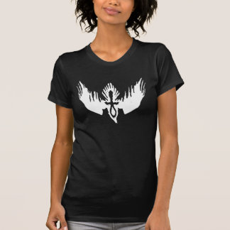 Camiseta Corvo de queda com Ankh