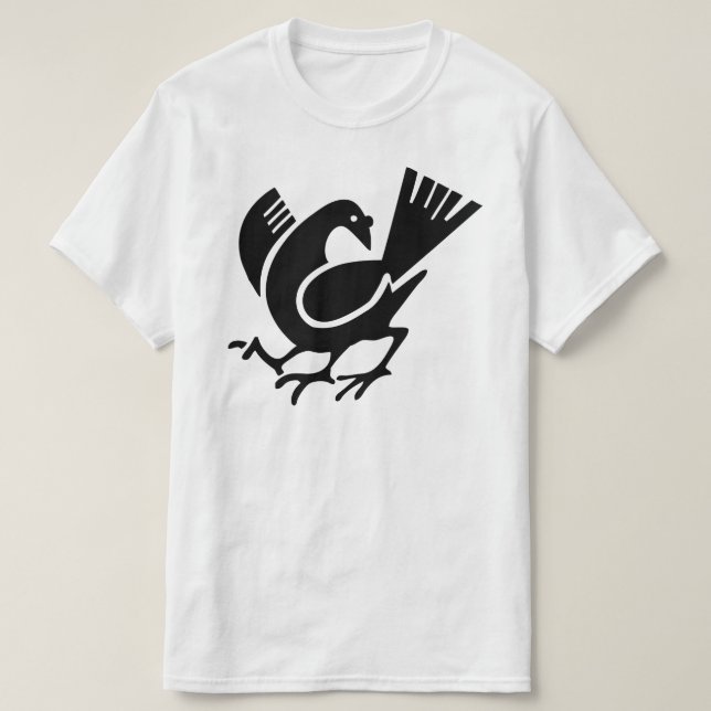 Camiseta Corvo de três pernas (Frente do Design)