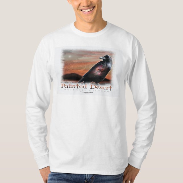 Camiseta Corvo do deserto pintado (Frente)