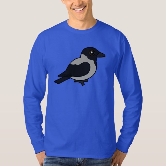 Camiseta Corvo encapuçado de Birdorable (Frente)