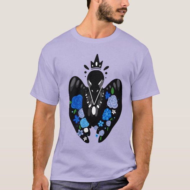 Camiseta Corvo floral (Frente)