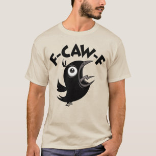 Camiseta Corvo Furioso de Mau Caráter Gritando C-RÁ-C