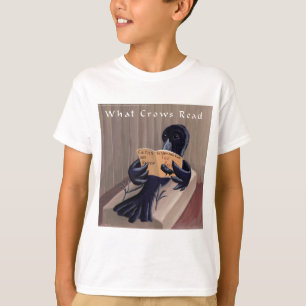 Camiseta Corvo Lendo O Corvo Engraçado