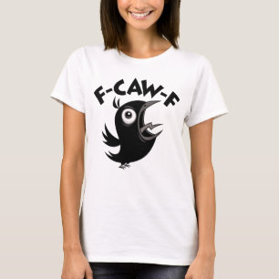 Camiseta Corvo Malcriado e Maldoso Gritando F-CAW-F