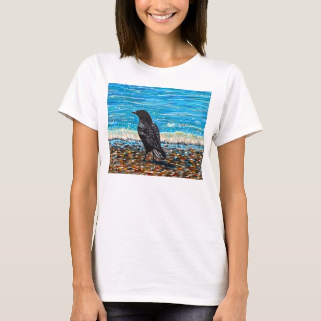 Camiseta Corvo na pintura Beach 2 (Frente)