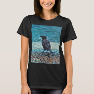 Camiseta Corvo na Pintura da Praia