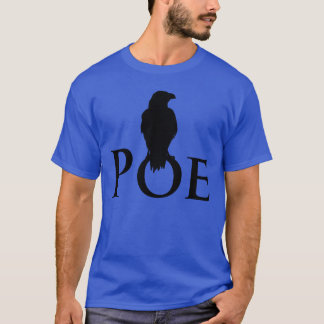 Camiseta Corvo nas palavras escritas POE