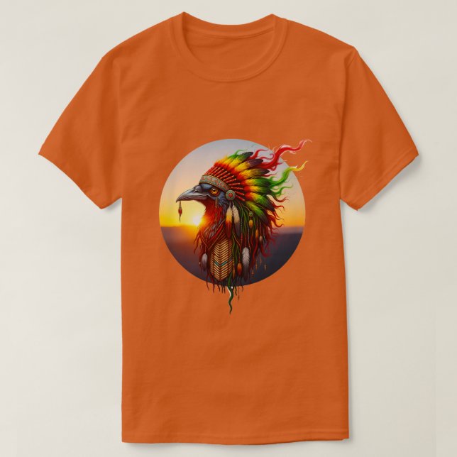 Camiseta Corvo Nativo 03 (Frente do Design)
