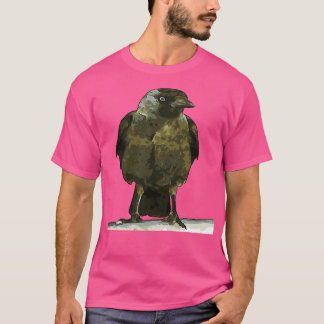 Camiseta Corvo-preto-capuz perfurado num Balustrade Black O