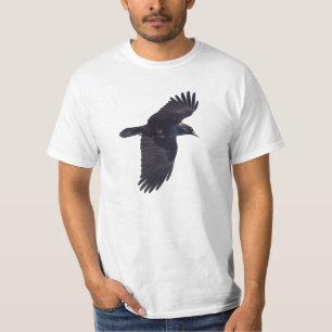 Camiseta Corvo preto de voo gótico, Haida, animais