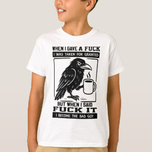 Camiseta Corvo Quando Dei Um, Fui Tomado Por Certo.