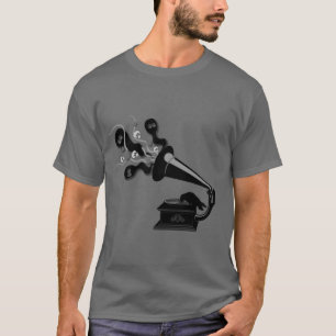 Camiseta Corvo que joga o t-shirt de Victrola
