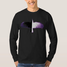 Camiseta Corvo Roxo Preto e Branco