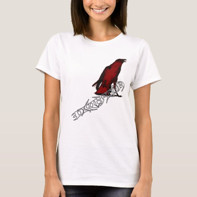 Camiseta corvo - senhoras (Frente)