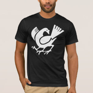 Camiseta Corvo três equipado com pernas