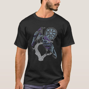 Camiseta Corvos de Odin Viking Celta Huginn Muninn