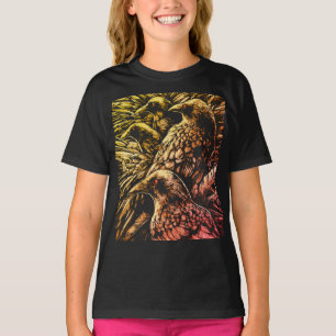 Camiseta Corvos de Olhos Vermelhos – Vida Selvagem Gótica M