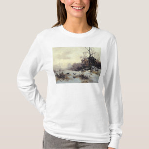 Camiseta Corvos em um inverno Paisagem, 1907