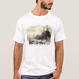 Camiseta Corvos em um inverno Paisagem, 1907