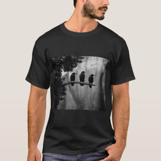 Camiseta Corvos Em Um Ramo
