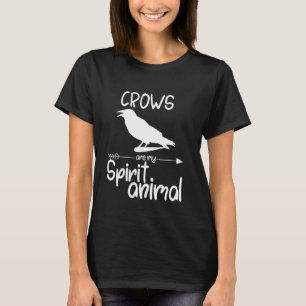 Camiseta Corvos São O Meu Espírito Animal Para Homens Mulhe
