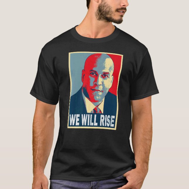 Camiseta Cory Booker Vamos Levantar (Frente)