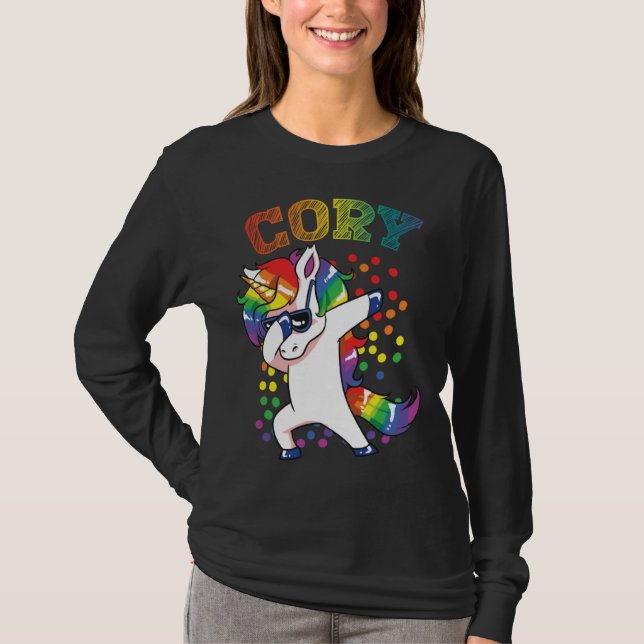 Camiseta Cory Dabbing Unicorn (Frente)