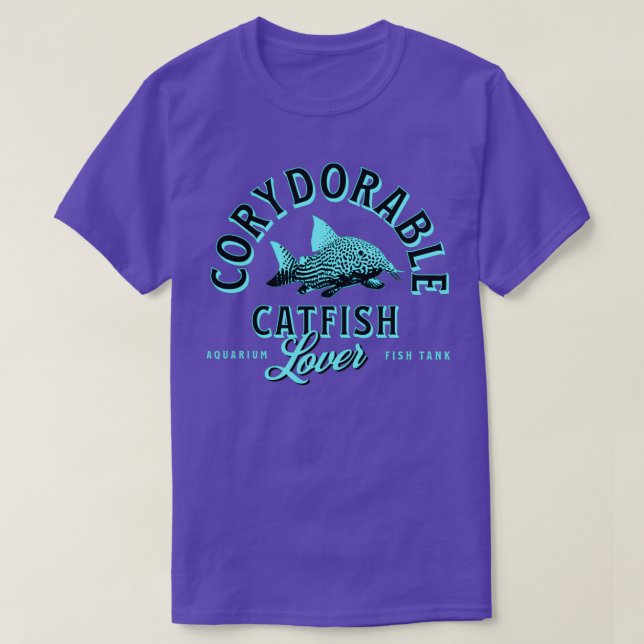Camiseta Corydoras Catfish Aquarium Peixes Detentores (Frente do Design)