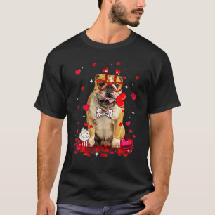 Camiseta Cos de Coração do Cão-do-Cão-Grande Inglês, Dia de