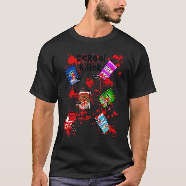 Camiseta Cos de Halloween do Último Minuto Fácil Assassino  (Frente)
