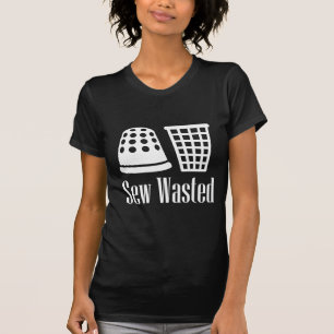 Camiseta Coser Desperdiçado Costura e Bebida