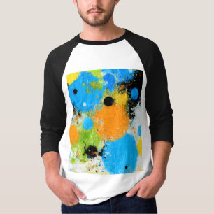 Camiseta Cosmic Chromatic Splatter: Abstract Orbit