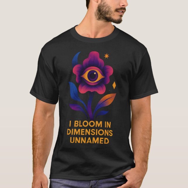 Camiseta Cosmic Eye Flower Visionary Art (Frente)