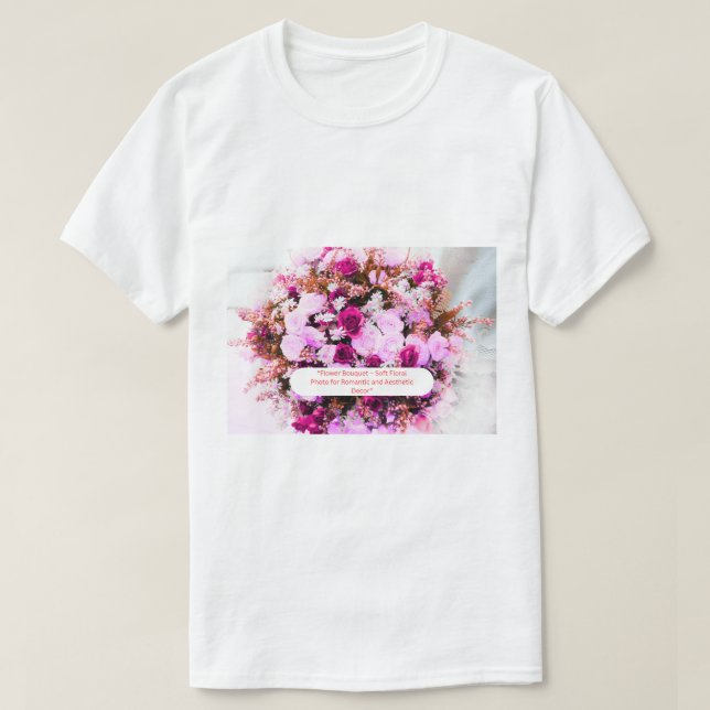 Camiseta Cosmic Flower Dream - Mystical Galaxy Botanical (Frente do Design)